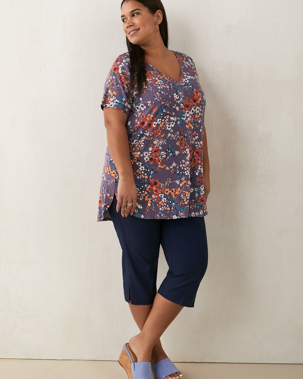 Modern Fit V-Neck Tunic - In Every Story | Penningtons