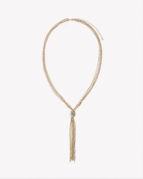 Long collier noué
