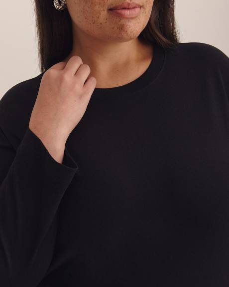 T-shirt à manches longues et col rond - Addition Elle - Essentiels PENN.