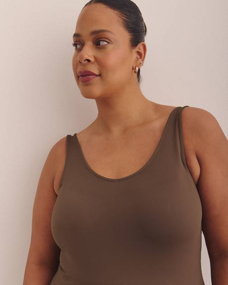 Brown Reversible Tank Top - PENN. Essentials