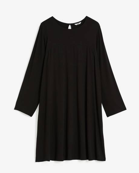 Robe en tricot avec manches longues cloches, tissu responsable