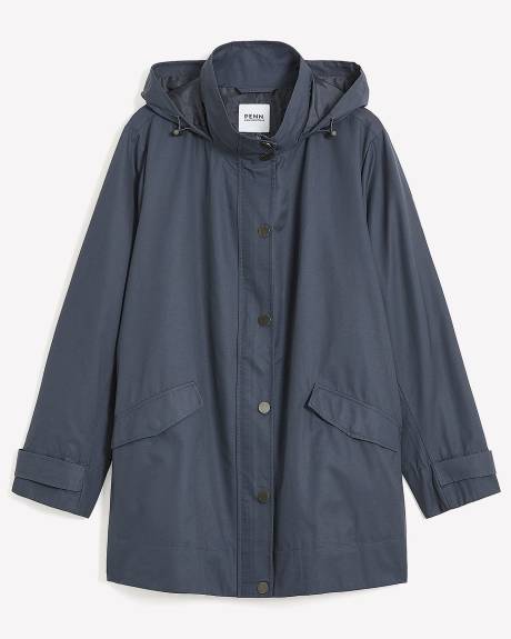 Manteau imperméable à capuche