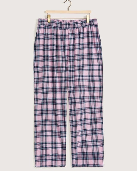 Pantalon de pyjama en flanelle à carreaux - tiVOGLIO