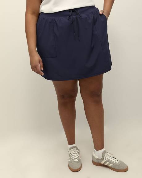 Responsible, Woven Skort with Elastic Waistband - Active Zone