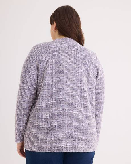 Long-Sleeve Knit Cardigan with Pockets