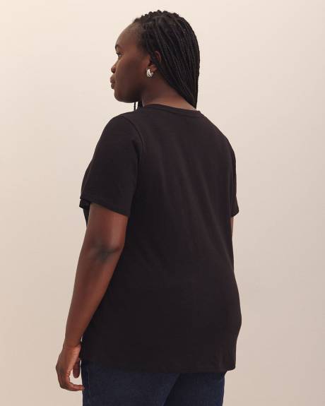 Curvy-Fit Short-Sleeve Crewneck Tee