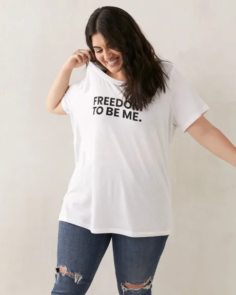 Freedom To Be Me t-shirt décontracté, coupe boyfriend - In Every Story