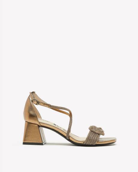 Wide Width, Dress Sandal With Flared Heel - LifeStride