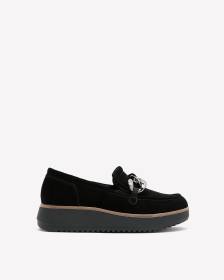 Flâneur noir Zylah May avec boucle, pied large - Clarks
