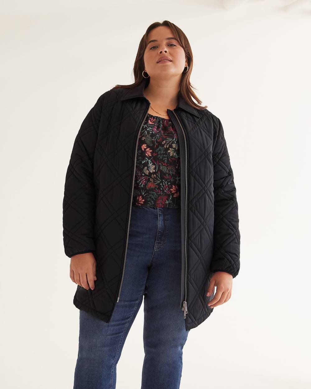 Responsible, Quilted High-Low Jacket
