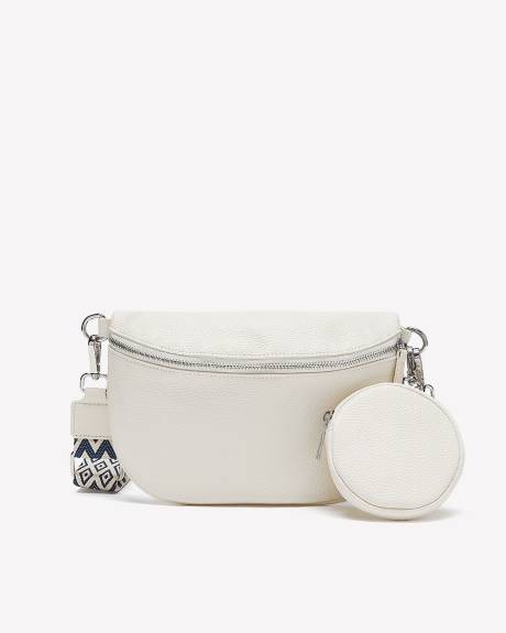 Sac banane grainé avec bandoulière de guitare