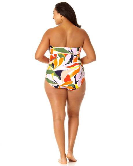 Tropical Twisted Front One-Piece Swimwear - Anne Cole