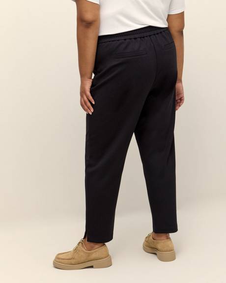 Responsible, Black Essential Ponte de Roma Tapered-Leg Pant
