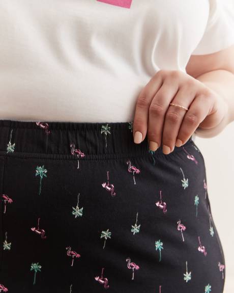 Printed Cotton Pyjama Capri - ti VOGLIO
