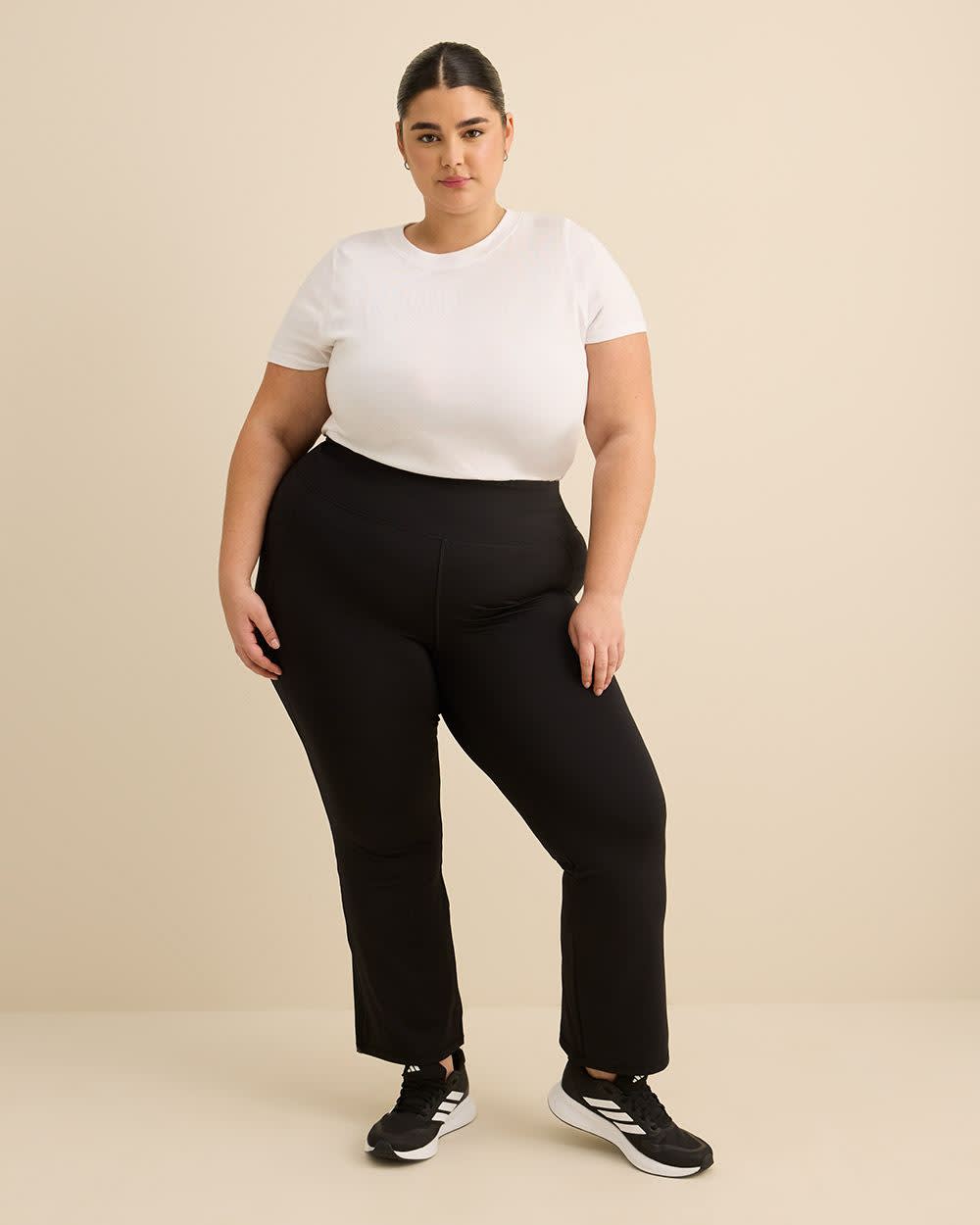 Pantalon de yoga noir, petite, tissu responsable - Active Zone