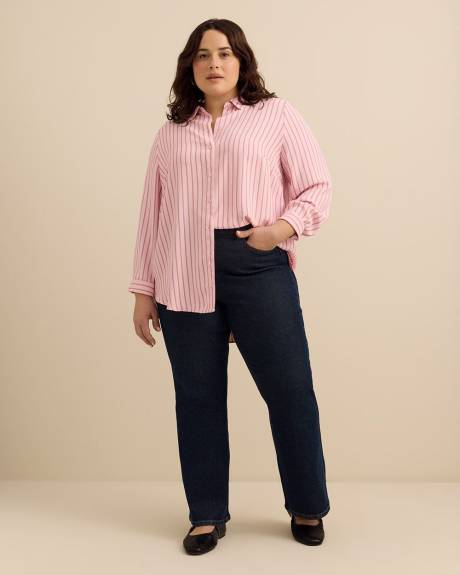 Striped Buttoned Down Tunic