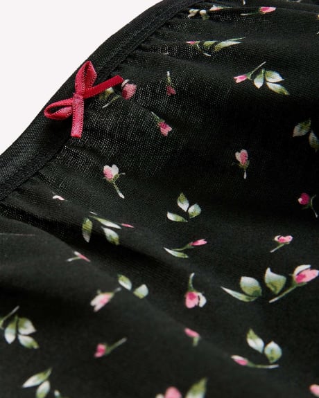 Culotte classique à imprimé bouton de rose en coton avec boucle - ti Voglio
