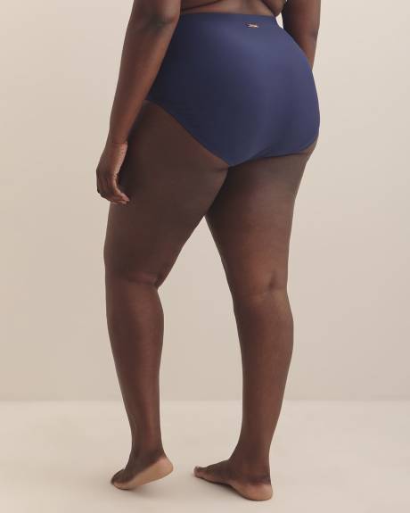 Blue High-Waisted Costa Swim Brief - Raisins Curve
