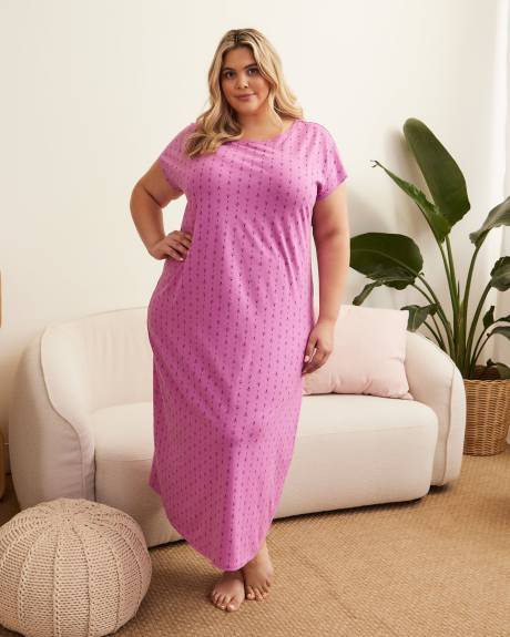 Chemise de nuit longue à motif - ti Voglio
