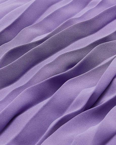 Robe plissée sans manches, tissu responsable - Addition Elle