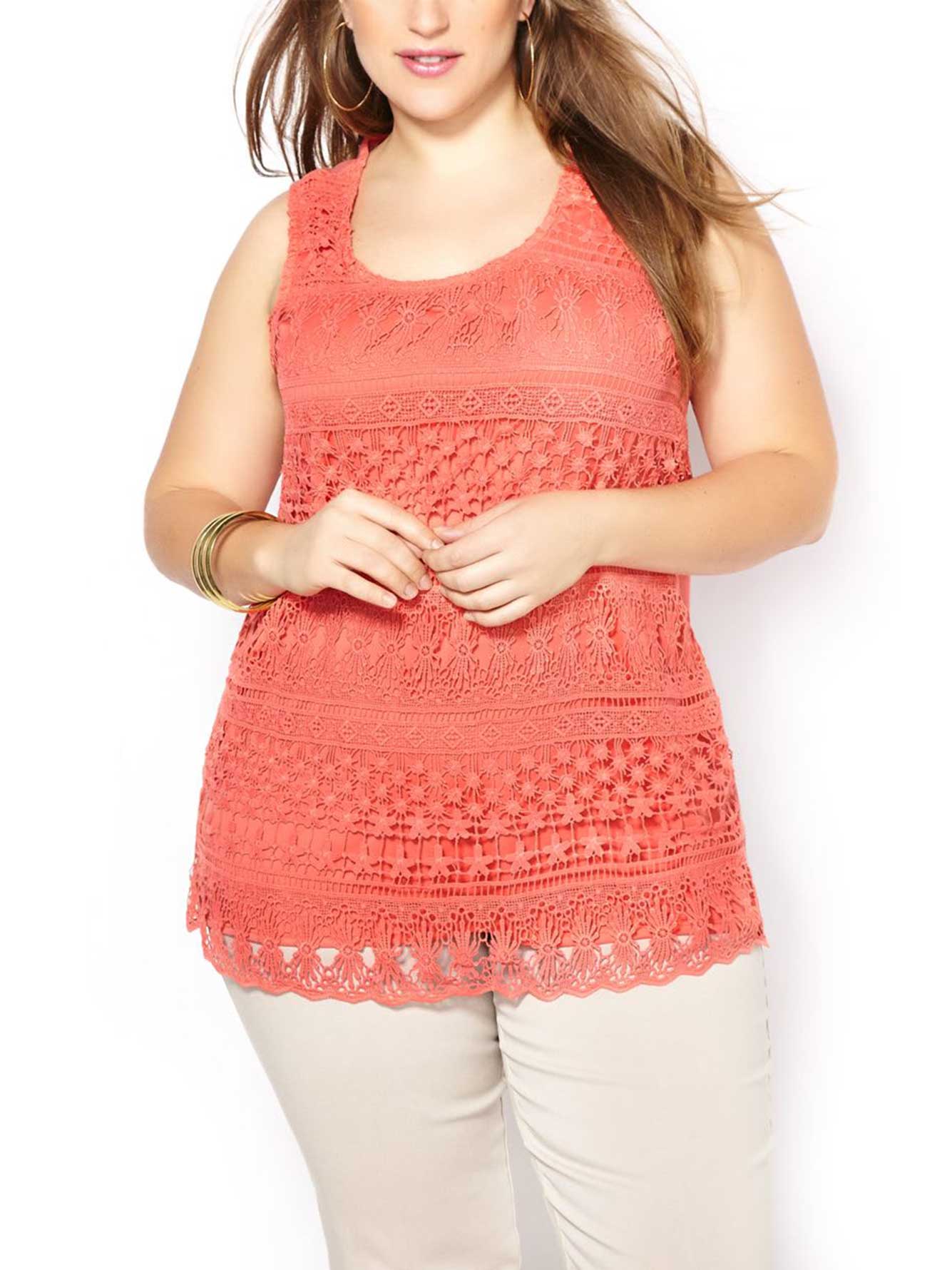 Sleeveless Crochet Top Penningtons