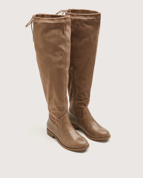 Extra Wide Width Over-The-Knee Microsuede Boots - Addition Elle
