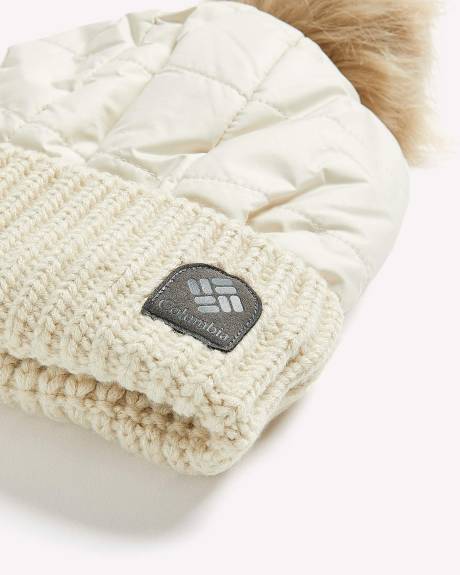 Snow Diva Pompom Beanie - Columbia