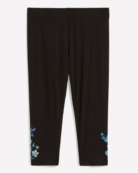 Responsible, Stretch Capri Legging with Floral Print