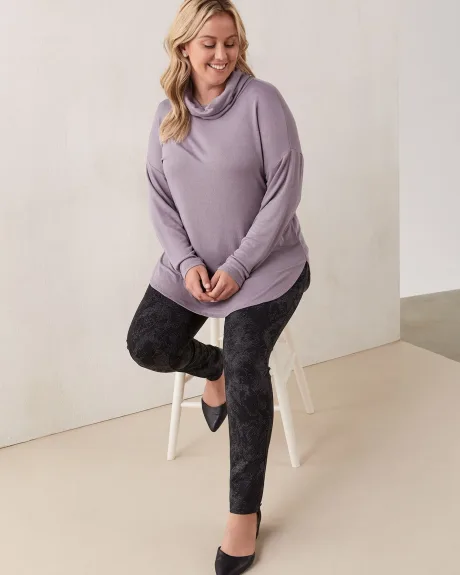 Dolman Sleeve Knit Top With Cowl Neck - In Every Story