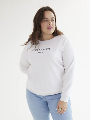 Printed Long-Sleeve Sweatshirt