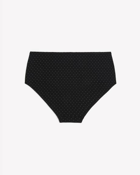 Culotte classique en coton noir à pois - ti Voglio