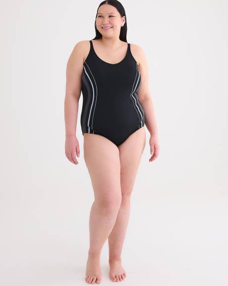 Responsible, Sway Splice V-Neck One-Piece Swimwear - Finz
