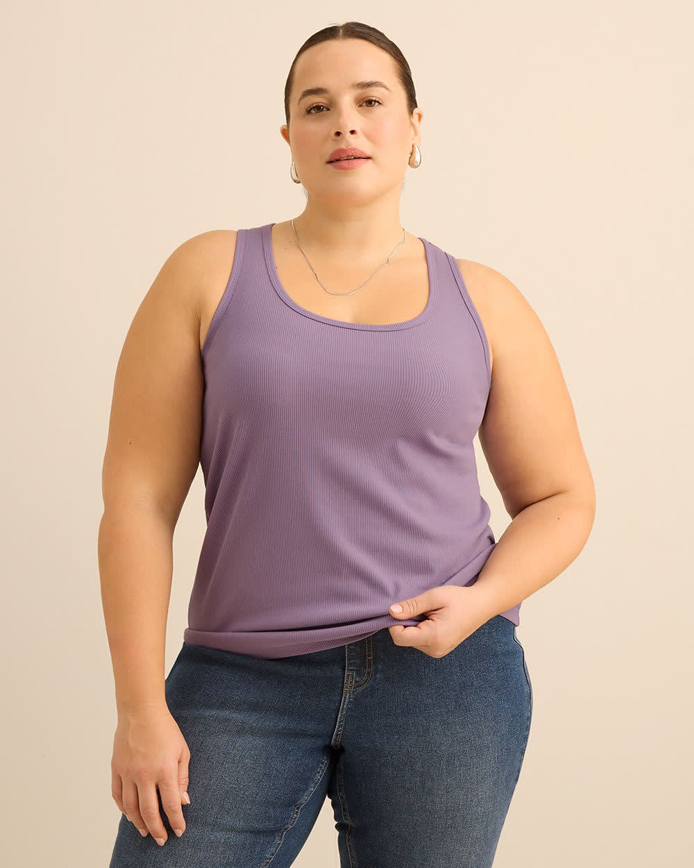 Camisole en tricot c&ocirc;tel&eacute; et col d&eacute;gag&eacute; - Essentiels PENN.