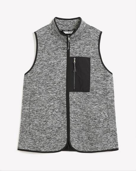 Bonded Fleece Zippered Vest - Active Zone