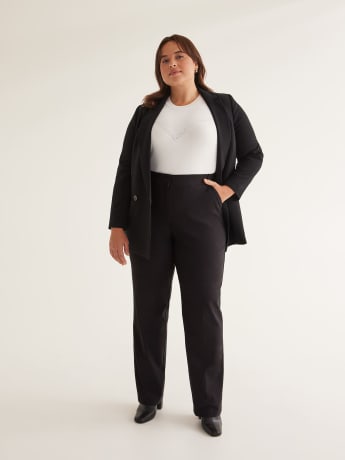 Responsible, Curvy Fit, Solid Straight Leg Pant