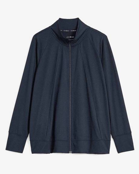 Mock Neck Zipped Jacket - Active Zone