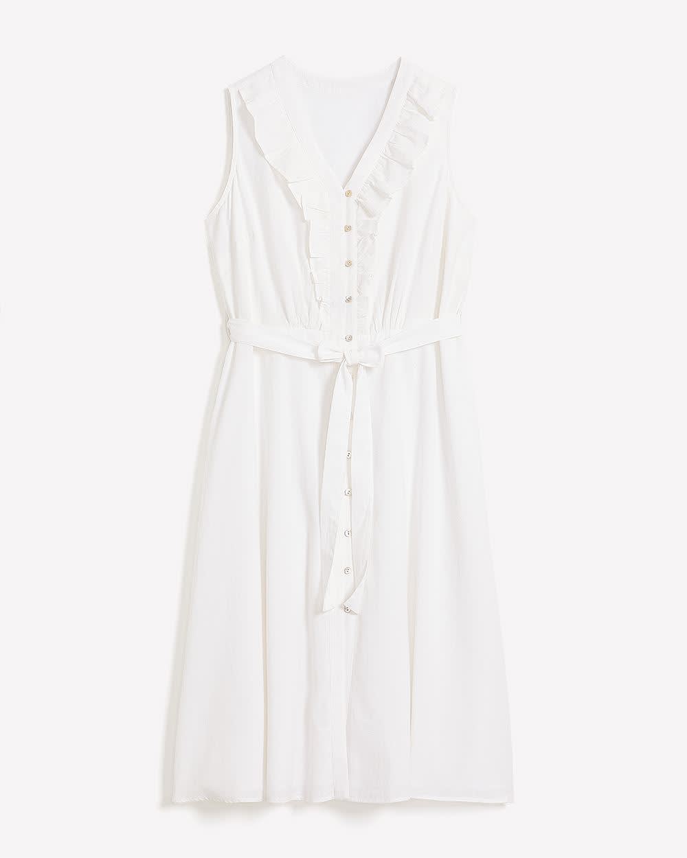 Robe boutonnée à volants - Addition Elle