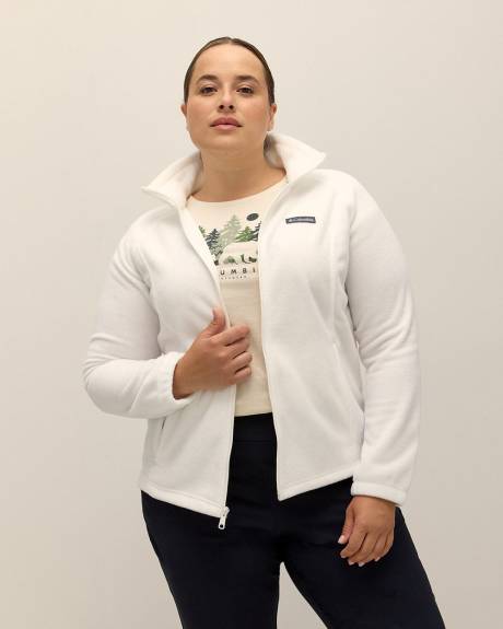 White Fleece Full-Zip Jacket - Columbia