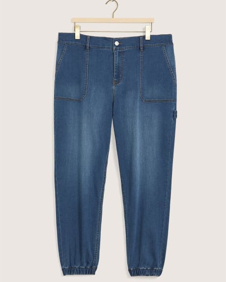 Medium Wash Knit-Like Denim Jogger, 1948 Fit - d/C JEANS