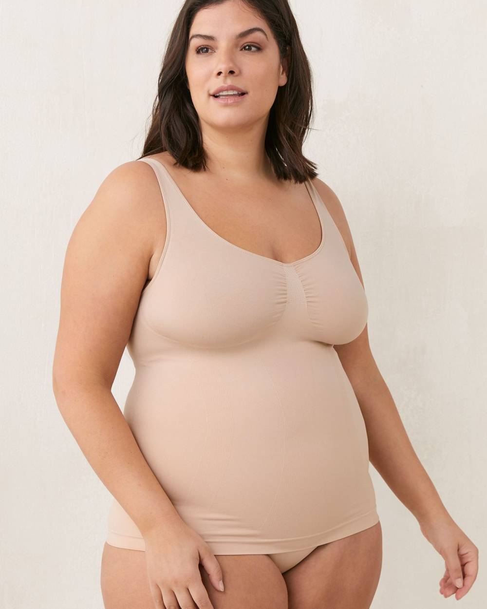 THE BROWN SEAMLESS SHAPEWEAR TANK – SHAPEWEAR BY PLAIN