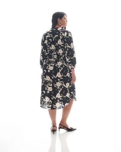 Robe-chemisier avec cordon à la taille - Addition Elle