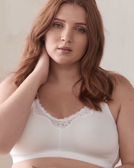 Wireless Cotton Bra, G & H Cups