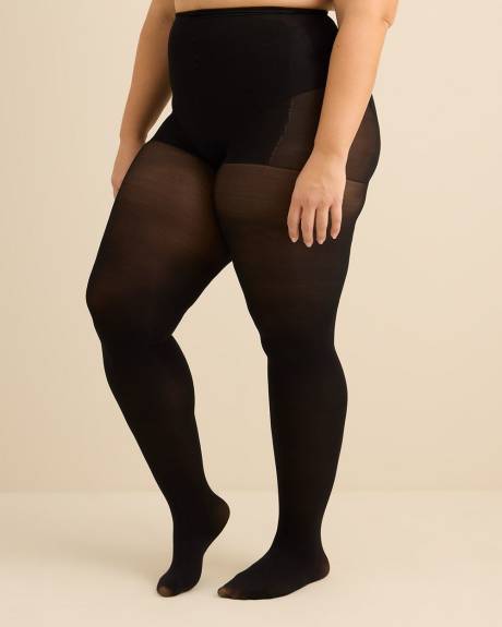 Basic 50D Black Control Top Tights