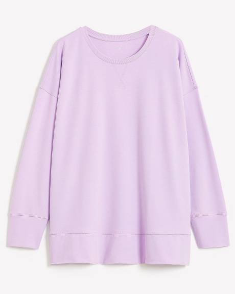 Crew Neck Tunic Sweatshirt - Active Zone