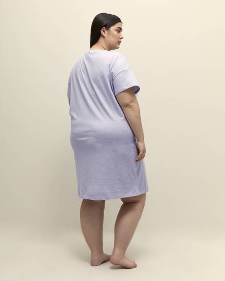 Heather Blue Short-Sleeve Sleepshirt - ti Voglio
