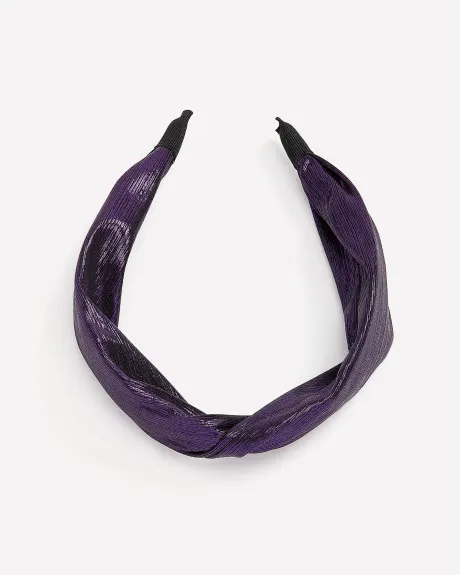 Shimmery Purple Headband