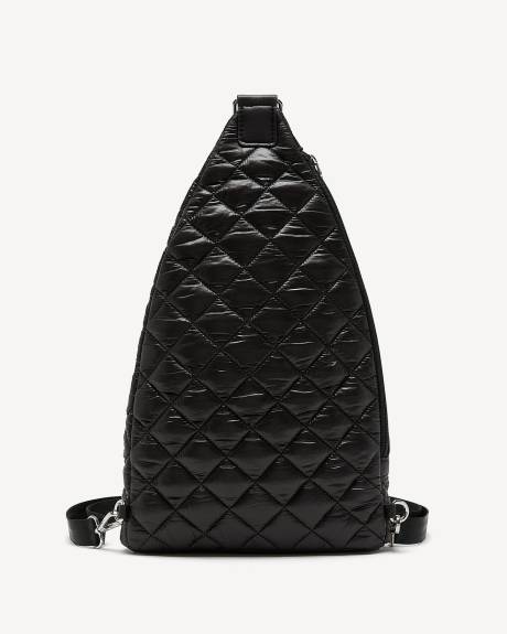 Black Quilted Back Pack - Active Zone