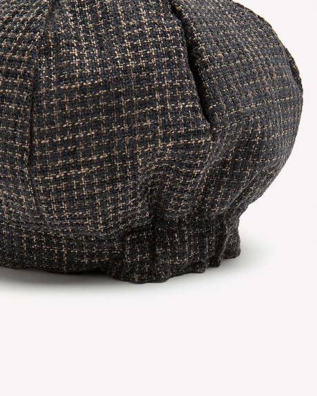 Casquette gavroche texturée