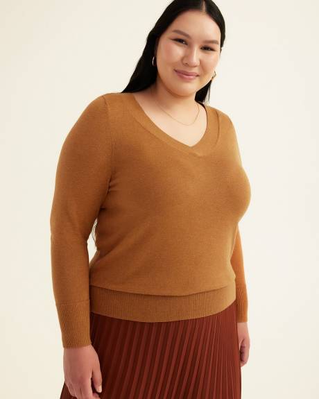 Fine Gauge Cotton Blend Sweater