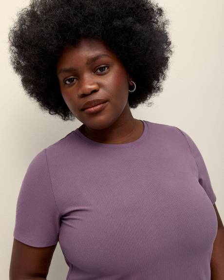 Responsible, Modern-Fit Ribbed T-Shirt - Addition Elle - PENN. Essentials